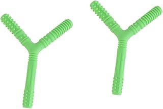 ibasenice 2 Pçs Varas De Mascar Crianças Playset Mordedor Infantil Brinquedo Infantil Tubo De Dentição De Silicone Brinquedo De Dentição De Bebê Brinquedo Anti-Comer Mãos Dentição Vara Goma