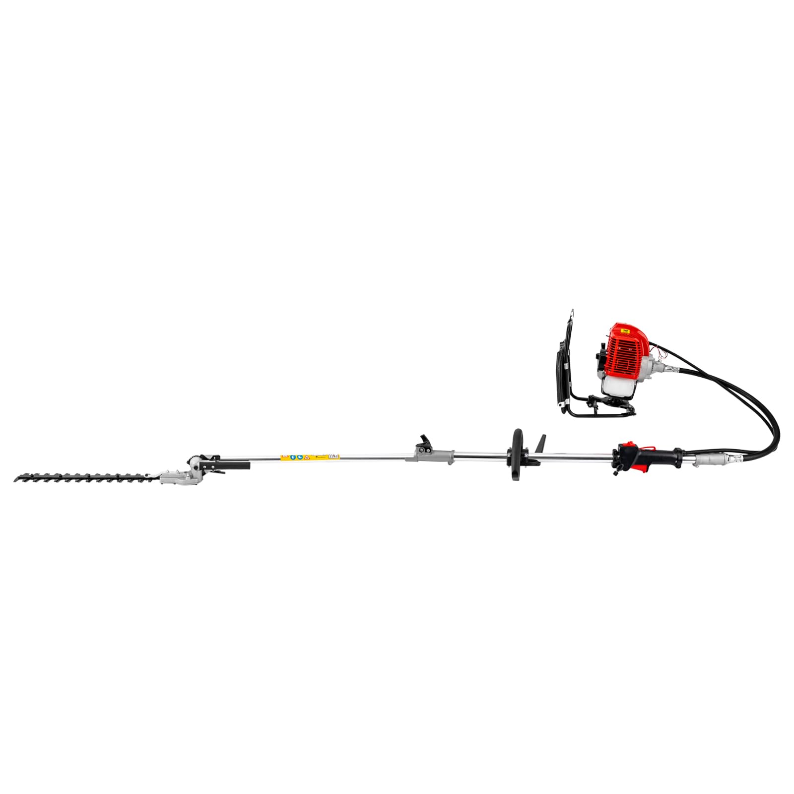 Desbrozadora gasolina podadora 52cc gasolina cortasetos con mango telescópico, 8500 rpm, motor de 2 tiempos, para jardín, agricultura y cuidado de árboles