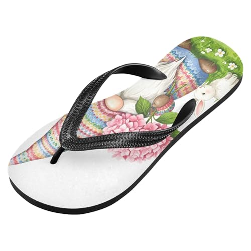 Burbuja Gnome Bunny Flip Flops for Women Men, Soft Thong Sandals Rubber Slippers for Pool Beach Essentials2