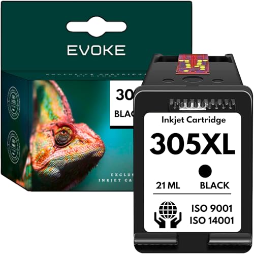 EVOKE 305 tinta XL compatible con HP DeskJet 2700 2710 2720 2721 2722 ENVY 6020e 2710e 2720e negro negro 1260 páginas 21 ml