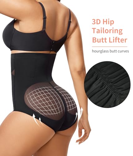 LANCS Tummy Control Shapewear Panties for Women High Waisted Compression Underwear Waist Trainer Body Shaper Girdle3