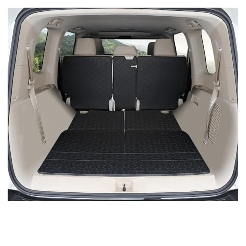 Alfombrilla Maletero Coche Para Toyota Para Land Para Cruiser LC300 2023 Esteras Revestimiento Completo Carga Revestimiento Maletero Impermeable Antiarañazos Esteras Equipaje Alfombrilla Maletero(Blac