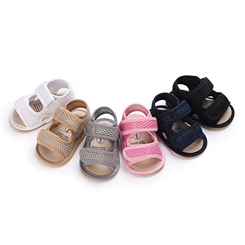 Image of RVROVIC Baby Boys Girls Sandals Premium Infant Summer Outdoor Shoes PU Lightweight Soft Anti-Slip Sole Toddler Prewalker