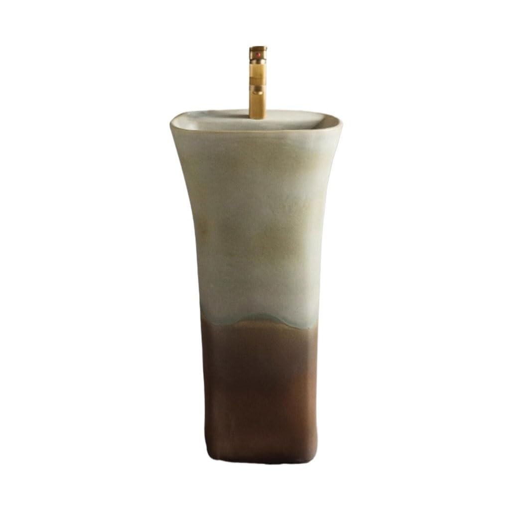 Bathroom Sink Courtyard Wash Basin Column Basin Household Column Wash Basin Balcony Ceramic Wash Basin Bathroom Vanity