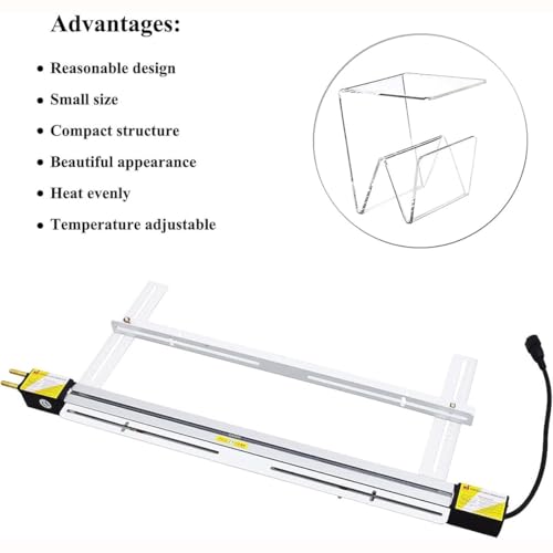 Cintreuse acrylique thermopliage avec support et machine à cintrer à chaud plastique PMMA