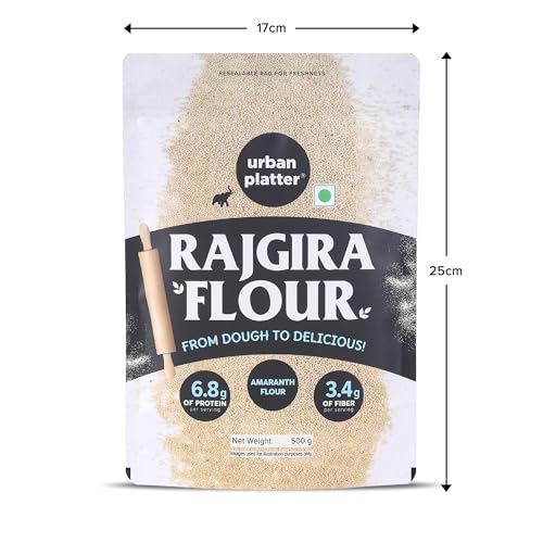 Image of Urban Platter Rajgira Atta, 500g (Amaranth Flour | Naturally Gluten-Free | Rich in Protein & Calcium | Fasting Friendly)