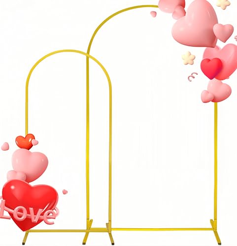 Cadre d'arche de mariage doré en métal pour photobooth d'anniversaire et baby shower