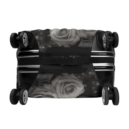 Elephant And Butterfly Luggage Cover Tsa Approved Suitcase Covers for Luggage Elastic Washable Suit Case Covers Anti-Scratch Travel Luggages Sleeve Suitcase Protector Fits 19-30 Inch Case(M) 6