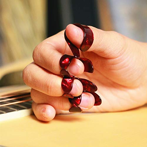 Gants Quotidiens 4 pièces/Set 1 Pouce + 3 Doigts Guitare Médiator Celluloid fingerpicks Guitare plectre Gaine Acoustique… - Les Beatles, Paul McCartney, John Lennon, RIngo Starr, George Harrison Gants Quotidiens 4 pièces/Set 1 Pouce + 3 Doigts Guitare Médiator Celluloid fingerpicks Guitare plectre Gaine Acoustique… – Image 5