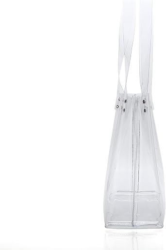 Women's PVC Clear Tote Bag for Working Beach Concert Sports Events Bag