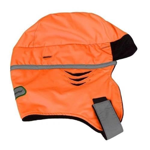 Chapeau casque Scott orange chaud et haute visibilité pour la sécurité