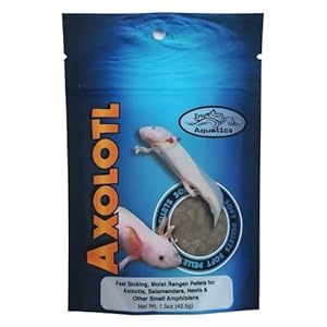 Soft Pellets for Axolotls – Moist Sinking Diet for Axolotl, Newts, Salamanders & Other Small Amphibians (3 oz (85g))