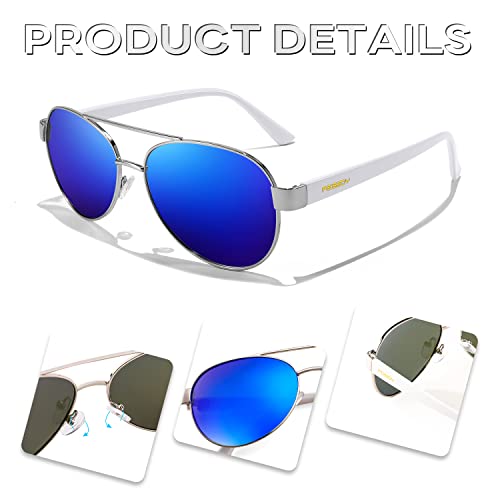 Image of FEISEDY Classic Aviator Sunglasses for Women Pilot Polarized Sunglasses Men UV400 Protection for Driving Fishing Golf B4109