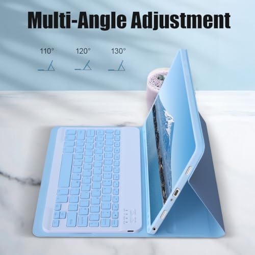 Funda con teclado para Samsung Galaxy Tab A9 Plus de 11 pulgadas 2023 con Bluetooth magnético 7