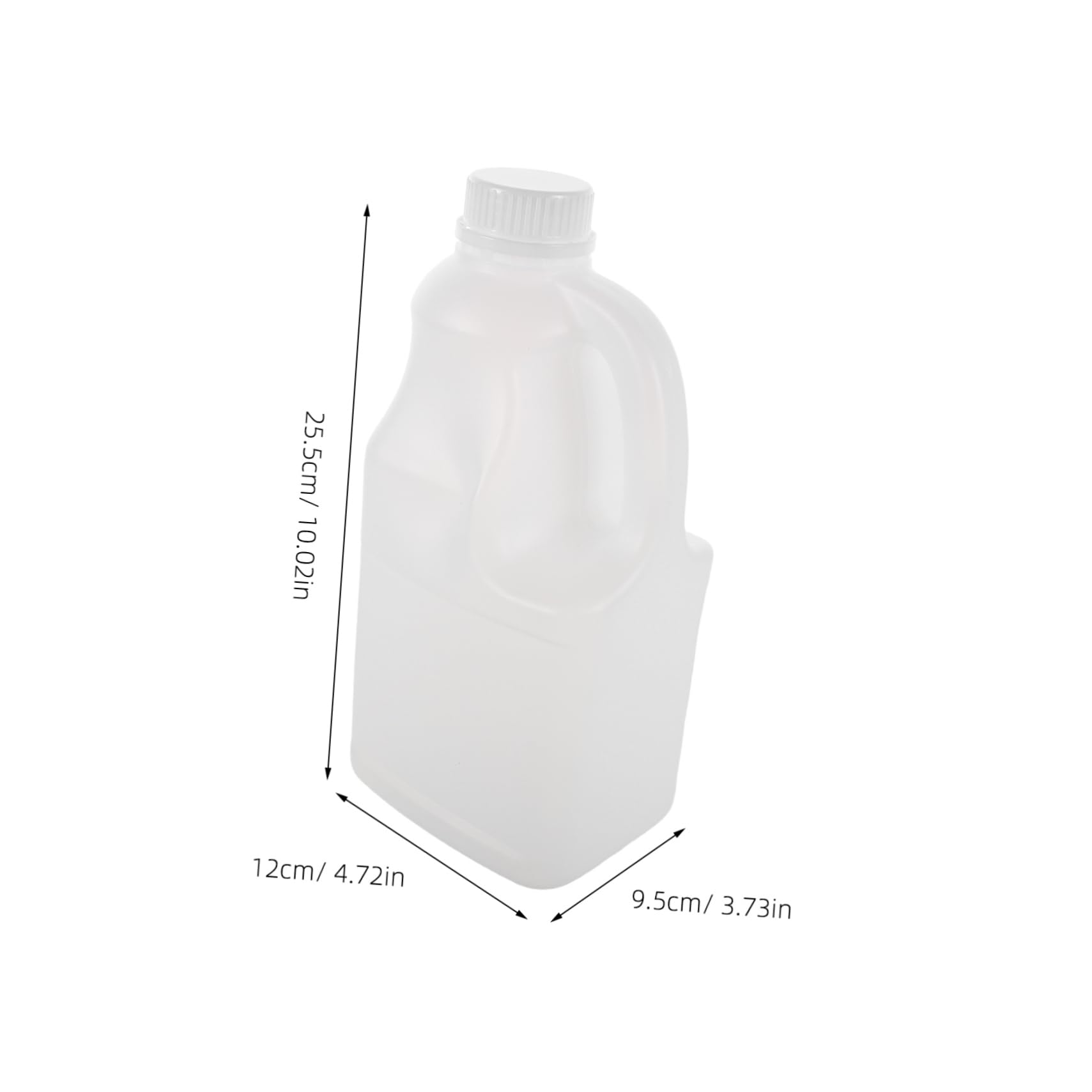 Milk Jug with Lid High Density Liquid Storage Container with Ergonomic Handle Easy to Clean for Home and Restaurant Use