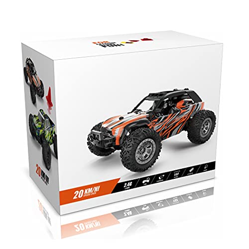 Image of RC Vehicle Set Rechargeable 1:32 Unbreakable High Speed Detachable USB Shockproof Remote Control Car RC Car with Light for Boys and Girls