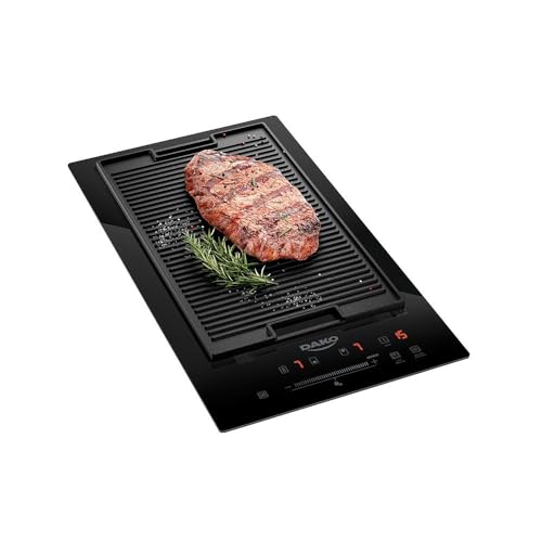 Cooktop de Indução Dako 2 Bocas Preto com Zona Flexível 220v