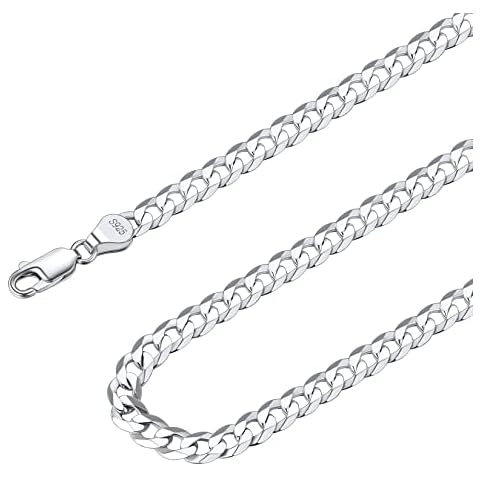 Suplight 18-inch Silver Chain Necklace for Men Cover