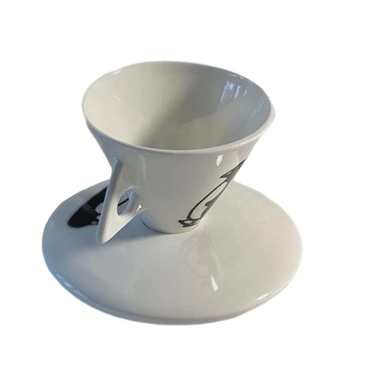 Gatuida 1 Juego de Taza de Café con Platillo y Taza de Té Tarde Inglesa Estilo Original y Delicado