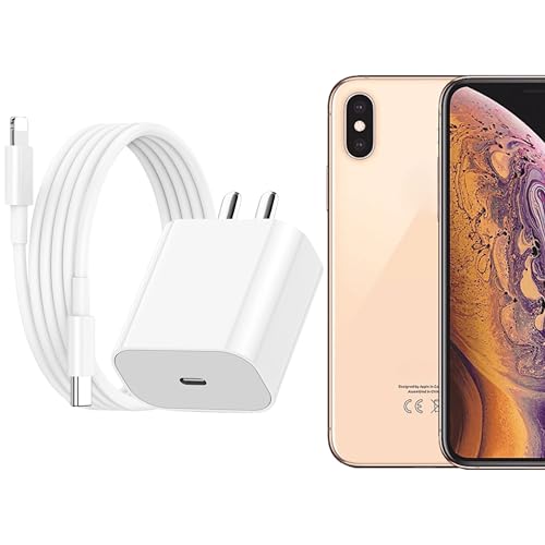 Image of 20W Adapter & Lightening Cable Compatible for iPhone 14 /14Plus /14Pro /14ProMax 13 /13Pro /13ProMax 12 /12Pro /12ProMax /12Mini 11 /X /Xr Series | 6 Months Warranty (White)