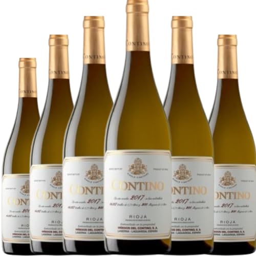Contino Blanco, vino blanco con crianza que destaca por su frescura, equilibrio y complejidad aromática, ideal para disfrutar con platos elaborados| 6 botellas
