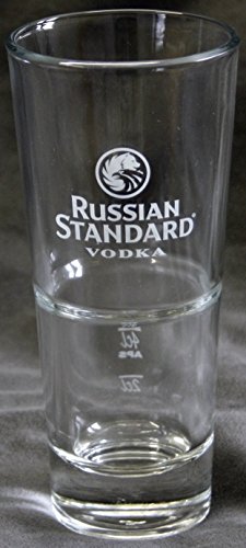 Russian Standard Vodka Wodka Set Of 4 Bar Glasses 2Cl/4Cl Lined