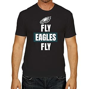 Team Fan Apparel NFL Adult Team Slogan Unisex T-Shirt – Tagless – Show Your Team Pride with Ultimate Comfort and Quality (Philadelphia Eagles – Black, Adult X-Large)