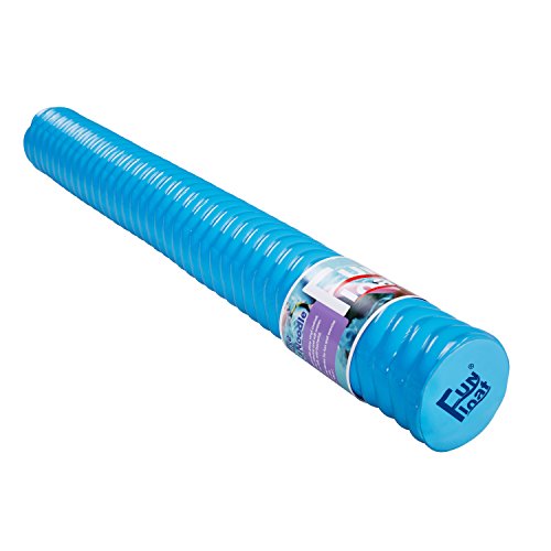 Fun Float Swimming Pool Noodle, Soft Closed-Cell Memory Foam, Vinyl Coated, Unsinkable, Strong Buoyant Power, Fun in Water Lake River Pool as Swimming Floating Equipment Blue