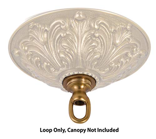 Image of B&P Lamp Cast Nickel Screw Collar Ceiling Light Canopy Plate Kit