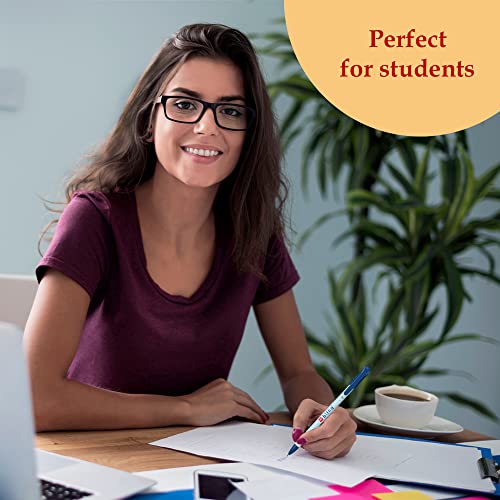 Image of Cello Bling Pastel Ball Pen | Blue Ball Pen | Jar of 25 Units | Best Ball Pens for Smooth Writing | Ball Point Pen Set | Pens for Students | Office Stationery Items | Best pen for Exam