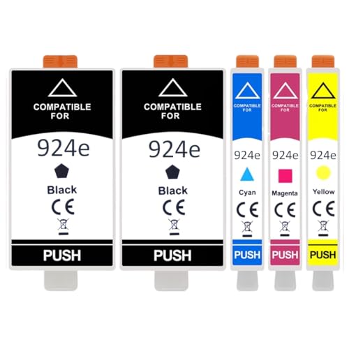 Dla 924XL 924E 924 wkład atramentowy do Officejet 8130E 8132E 8134E 8135E 8120E 8122E 8124E 8125E tusz do drukarki(1SET 2BK C M Y)