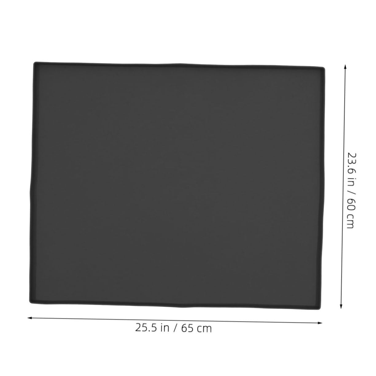 Artibetter Silikon Waschmaschinen Schutzmatte in Schwarz Starke Schutzfunktion und Formbeständig Minimalistisches Design für Waschmaschine und Trockneroberseite