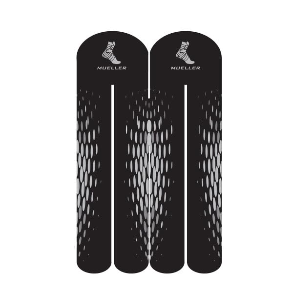 MUELLER EasyFit Bande de kinésiologie prédécoupée: Pre-Cut Strips Package, 6 Strips/Package (Bandes à Motif en Y prédécoupées EasyFit)
