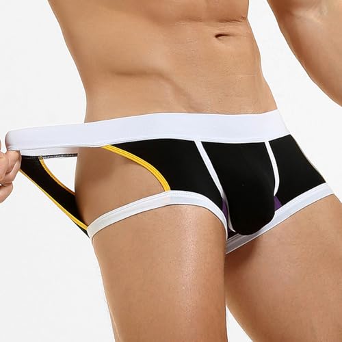 Men Jockstrap Sexy Underwear Low Rise Boxer Briefs Athletic Supporter Breathable Seamless Bulge Pouch Underpants3