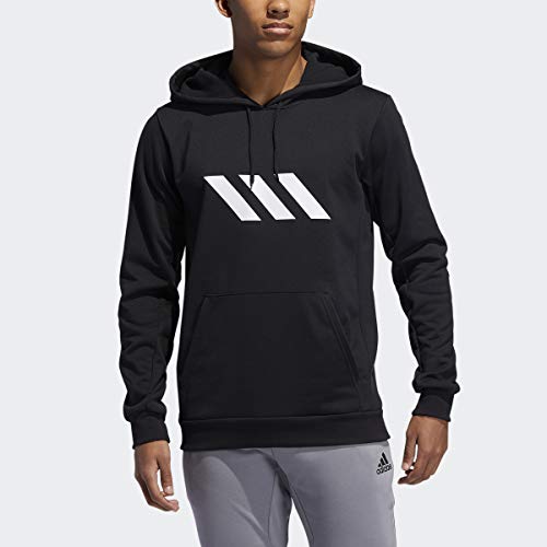 adidas Men's SPT Basketball Sweatshirt, Black, Large