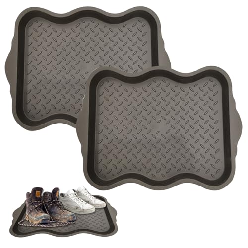 Tapis à Chaussures Ondulés Antidérapants et Imperméables Intérieur - 7