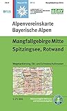 Mangfallgebirge Mitte, Spitzingsee, Rotwand: Wegmarkierung, Ski- und Schneeschuhrouten: Wegmarkierunng, Ski- und Schneeschuhtouren (Alpenvereinskarten)