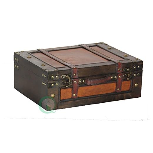 Vintage Wooden Suitcase for Storage