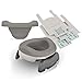 Potette Plus Potty Value Pack: Kalencom 2in1 Potette Plus Portable Potty and Reusable Collapsible Liner for Home Use (White/Gray)