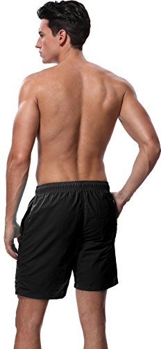 SHEKINI Men's Swim Trunks Quick Dry Slim fit Lightweight Beach Shorts with Pockets4