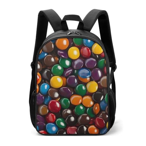 Candy Coated Chocolate Travel Backpack Casual Daypack Shoulder Bag with Adjustable Shoulder Straps for Hiking