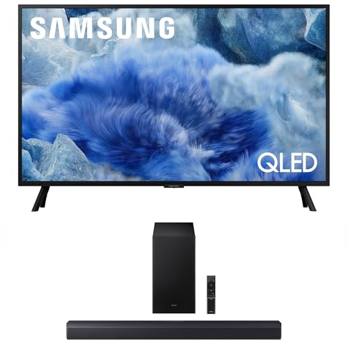Image of Samsung QN32Q8FAAFXZA 32 Inch Class QLED Q8F 4K Vision AI Smart TV with a HW-B550F B-Series Soundbar 2.1 Ch and Subwoofer (2025)