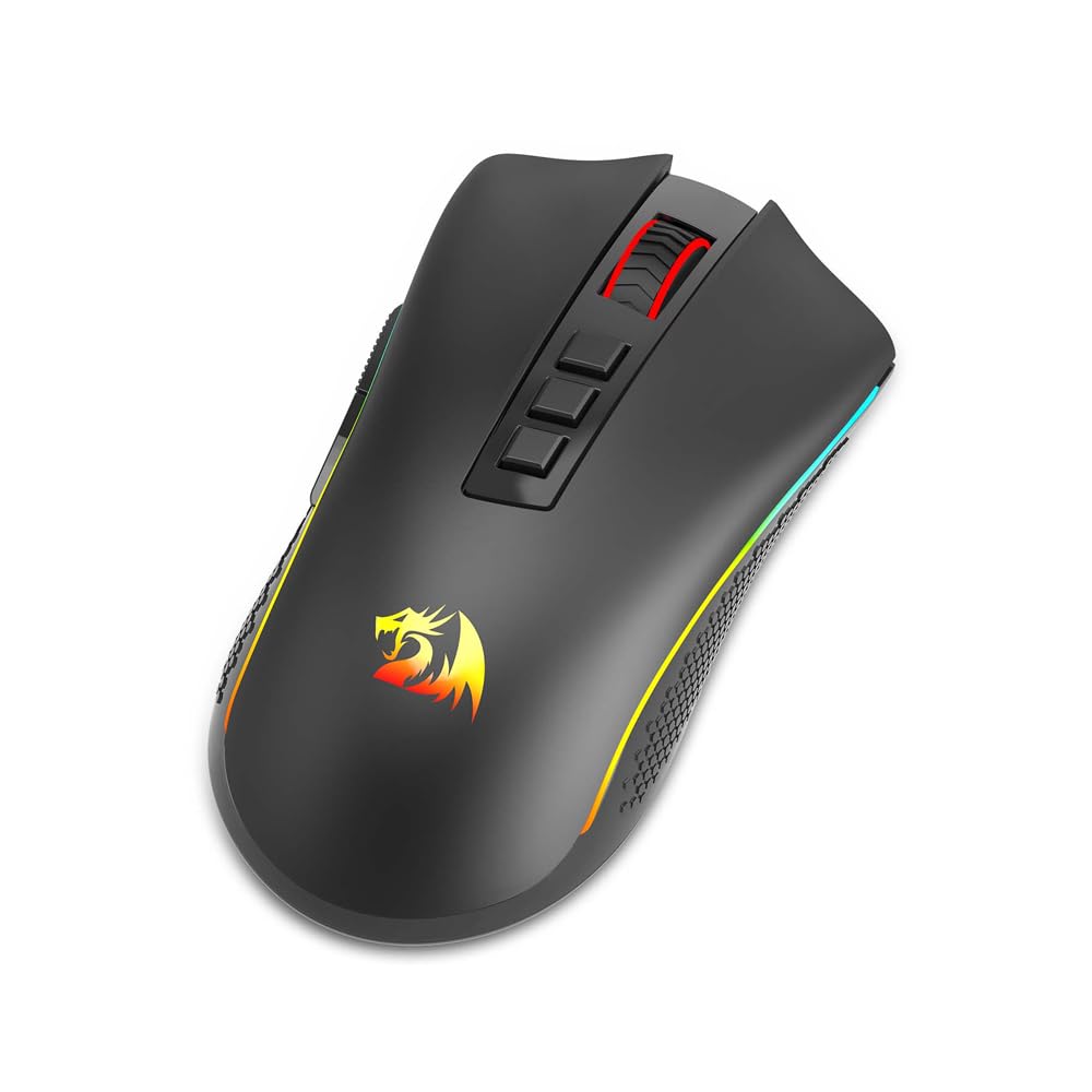Mouse Gamer Redragon Cobra Pro RGB, Wireless, Sem Fio, 16000DPI, 8 Botões Programáveis, USB 2.4G - M711 Pro