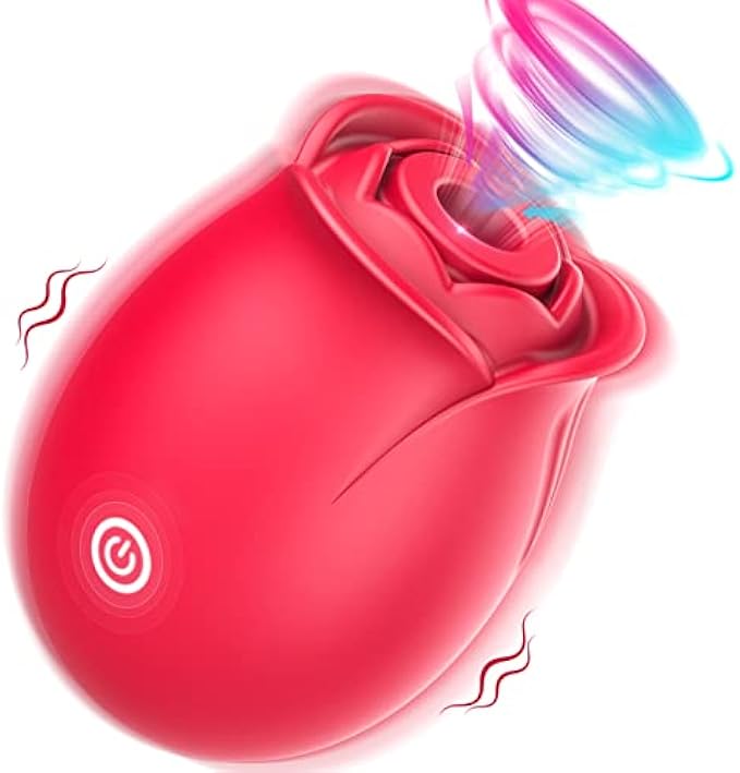 Rose Sex Toys Women Vibrator,Adult Sex Toys Games Licking Sucking Vibrator Couples Sex Toys G Spot Dildo,Female Vibrators Adult Sex Machine Massager 9Modes