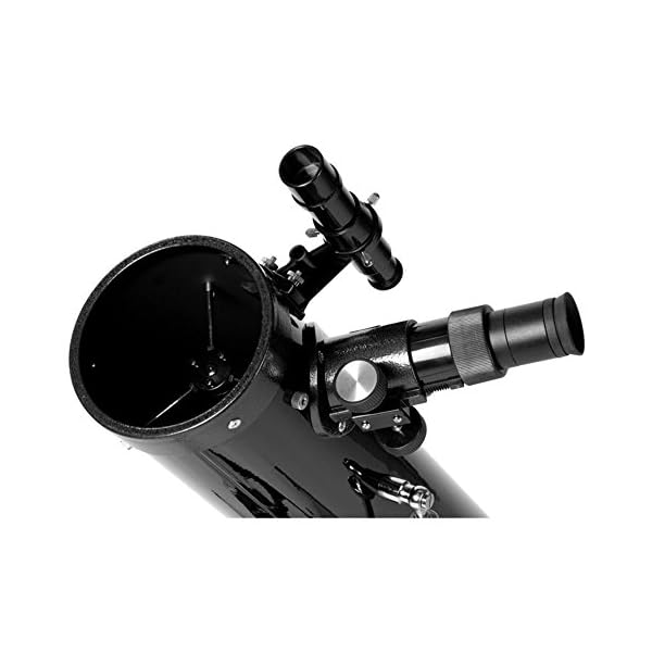 Omegon Teleskop N 76/700 AZ-1 | Einsteiger-Spiegelteleskop | azimutale Montierung | kompakt & leicht | für Mond & Planeten | Astronomie-Teleskop für Jugendliche & Erwachsene – Bild 4