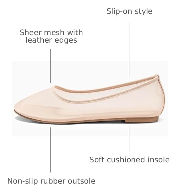 Image of Coutgo Women's Mesh Ballet Flats