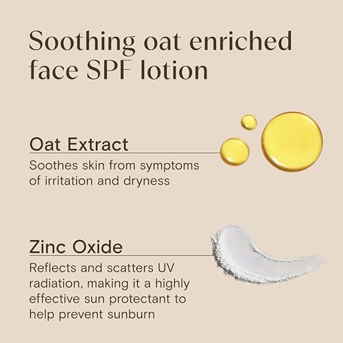 Image of Aveeno Baby Daily Moisture Face Lotion SPF 30, 1.5 fl. oz | Oat Enriched Face Moisturizer with Mineral Sunscreen, Broad-Spectrum Sun Protection for Sensitive Skin, Hypoallergenic
