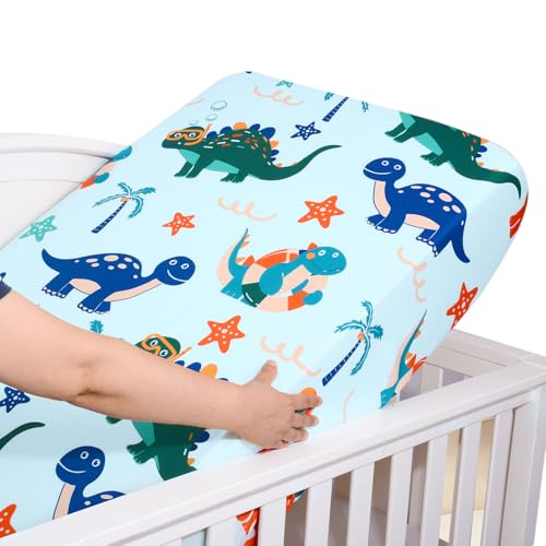 Image of UOMNY Crib Sheet,Boys Girls Crib Sheets Baby Sheet for Standard Crib and Toddler Mattresses Nursery Bedding Sheet Crib Mattress Sheets for Boys and Girls 1 Pack Toddler Sheet