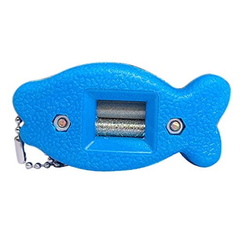 XAGMODSHN アイススケートシャープナー 両面ハンドヘルド パターン スケートシャープニングツール キーC用