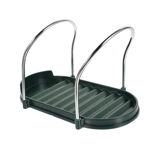 Cabilock Pot Lid Holder Stylish Kitchen Organizer with Stable Base Portable Cooking Utensil Rest for Pots and Lids Keep Countertops Clean and Organized for Home and Restaurant